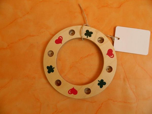 Deko Kerzenkranz aus Holz