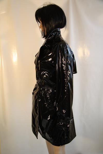 Lack-Jacke Vivien-Caron schwarz Gr. 44