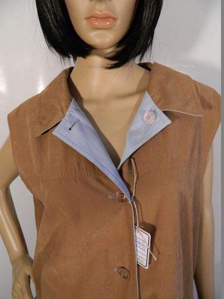 Wendeweste Blau Braun Gr. 48