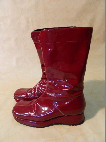 Stiefel Lack rot Gr. 38