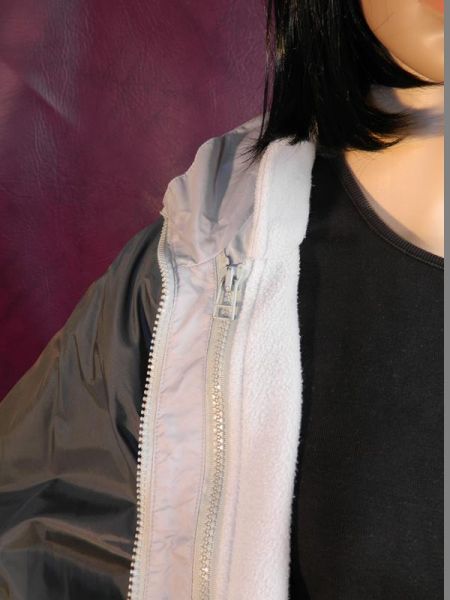 Regenjacke Grau mit abtrennbarem Innenfutter, Gr. 40