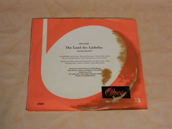 LP Das Land des Lächelns Franz Lehár