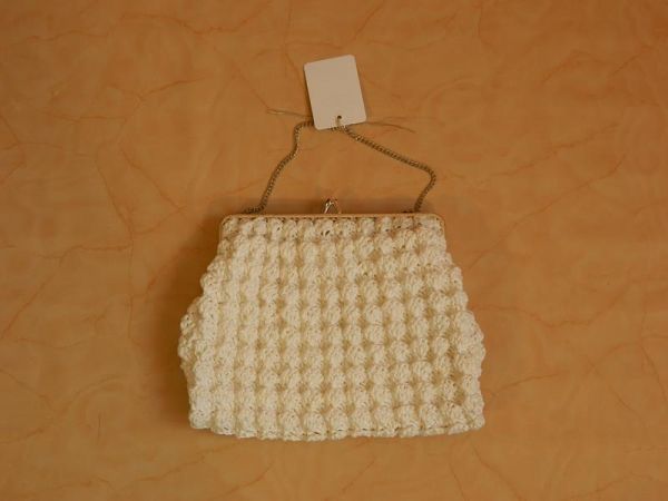 Clutch Weiß mit Silber