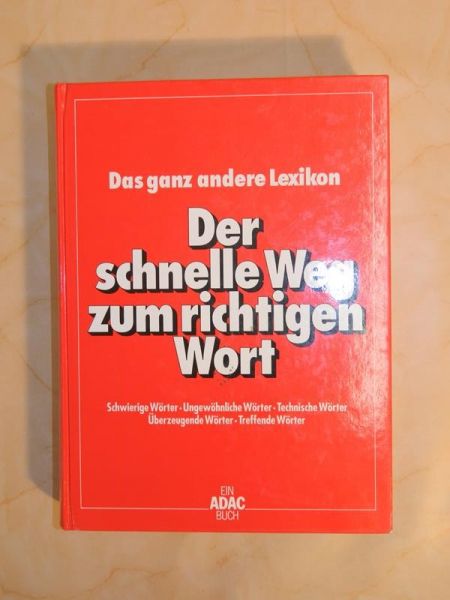"Der schnelle Weg zum richtigen Wort" ein ADAC Buch