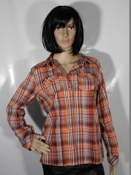 Gina Laura Hemd Rot gestreift Gr. M