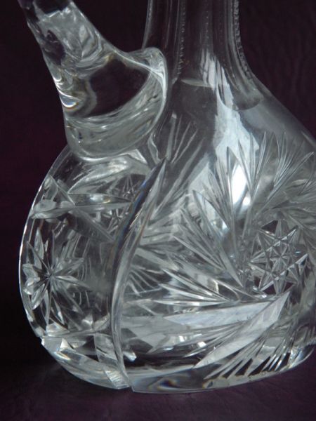 Flasche mit Stopfen, Bleikristall