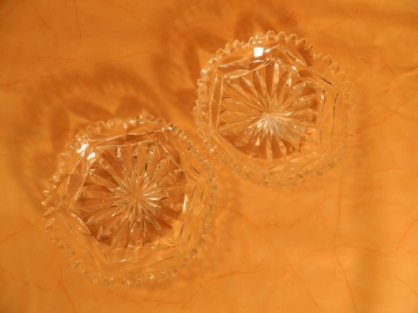 2-er Set Kristall-Schalen