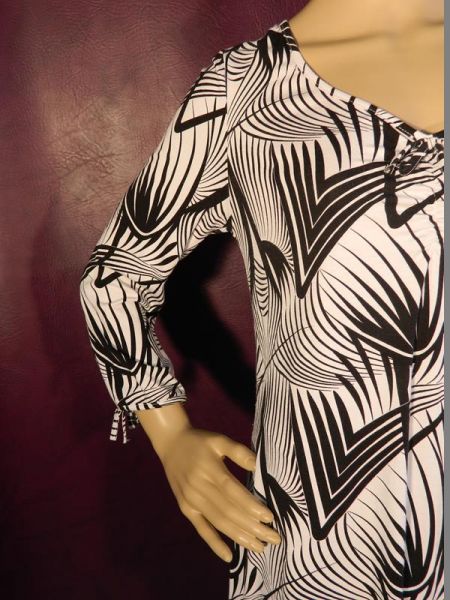 Gina Benotti Shirt Schwarz/Weiß Gr. M (40/42)