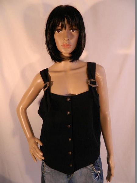 Landhaus-Top/Weste Schwarz, Gr. 42