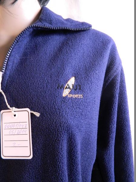 Maui Sports Fleece-Pullover Blau, Gr. XL