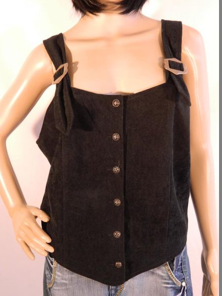 Landhaus-Top/Weste Schwarz, Gr. 42