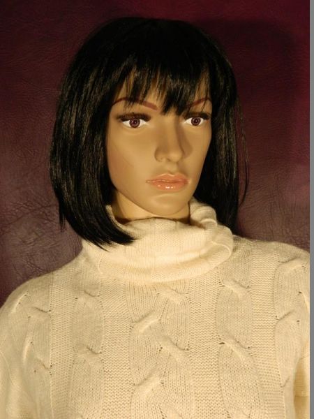 Pullover Strick Creme mit Rollkragen