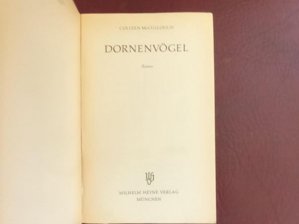 Colleen Mc Cullough, Dornvögel