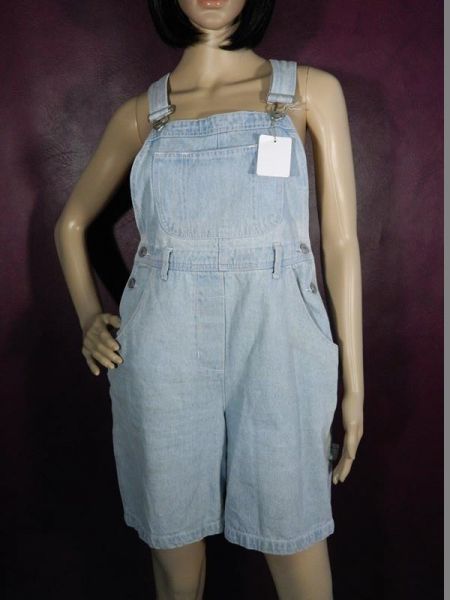 Jeans Latzshorts Blau Gr. 38