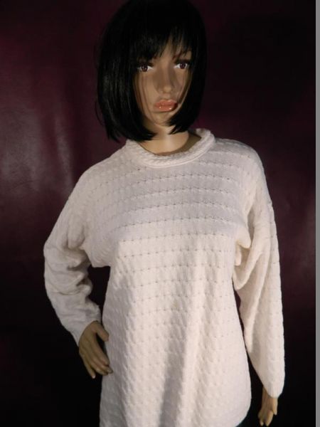 Strickpullover Weiss Gr. 42