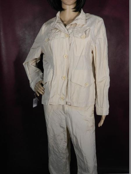 Revanche In Fashion Jacke mit passender Hose Beige Gr. 46