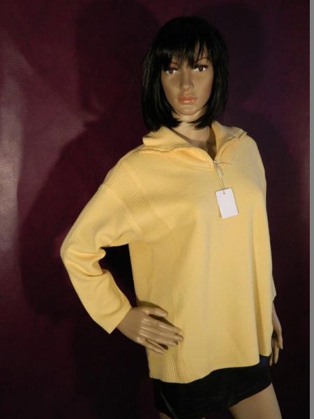 Erica Rössler Pullover Gelb mit Rollkragen Gr. 44