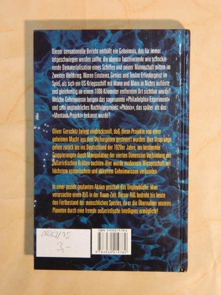 "Verschlußsache Philadelphia Experiment" von Oliver Gerschitz