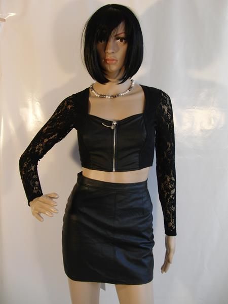 Lack und Leder fetisch Corsage Gr.36