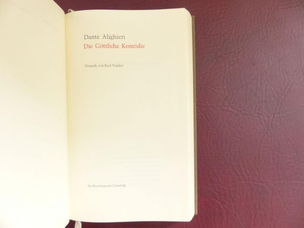 Dante Alighieri, Die Göttliche Komödie