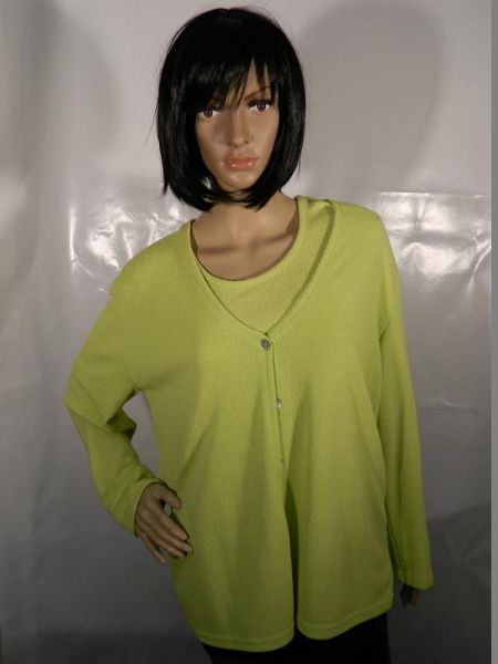 Via Appia Twin Set Jacke mit Shirt Gelb/Grün Gr. 42