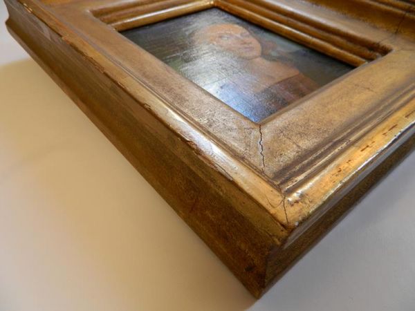 Portrait Mädchen Druck auf Holz