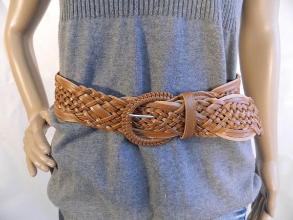 Gürtel, Braun, Geflochten