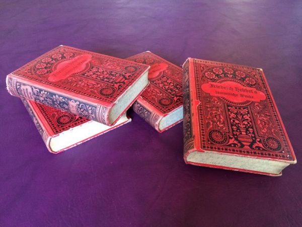 Friedrich Hebbels Sämtliche Werke, Teil 1-12 in 4 Bänden