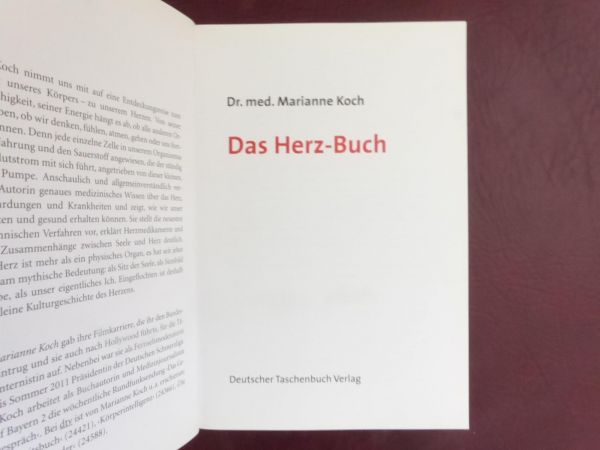 Dr. med. Marianne Koch, Das Herz-Buch