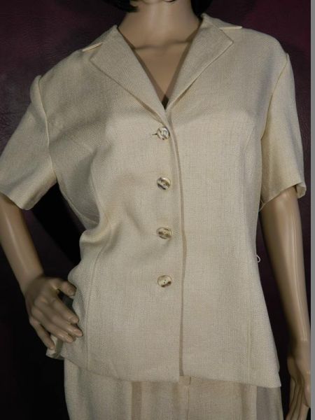 Wallis Küstüm Beige 2-teilig Jacket + Hose Gr. 12