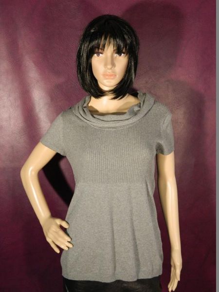 Pullover Grau mit Rollkragen Gr. M