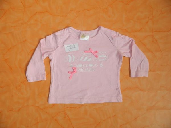 Baby Sweatshirt Rosa Bonbonmotiv Gr. 62/68
