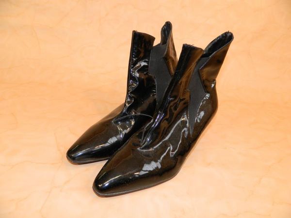 Maschio Ankle Boots Schwarz Lack Gr. 39