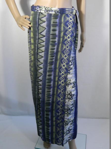 Gina Laura Wickelrock Blau/Grün, Gr. L