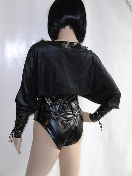 Phaze Gothic-Oberteil Lack/Elasthan-Mix Gr. S