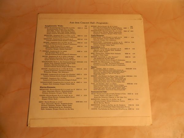 LP Wagner, Opern-Vorspiele