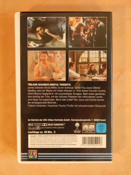 VHS "Tödliche Gedanken" (1991)