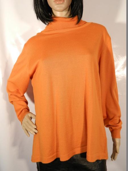 C&A Pullover Orange Rollkragen Gr. XL