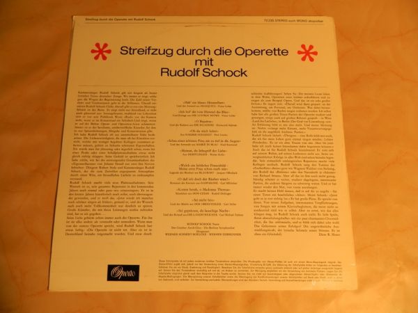 LP Rudolf Schock, Streifzug durch die Operette