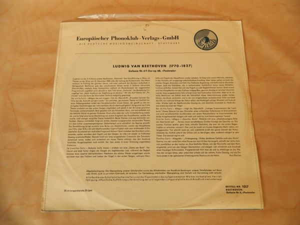 LP Beethoven, Sinfonie Nr. 6