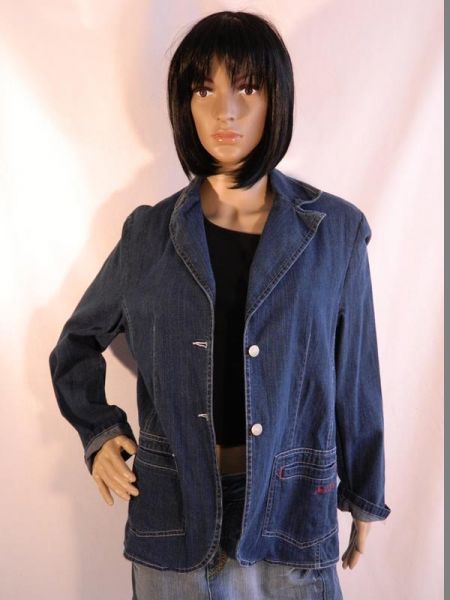 Jeans Fashion Jeansjacke Blau Gr. 40