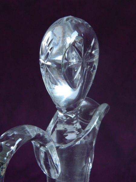 Flasche mit Stopfen, Bleikristall