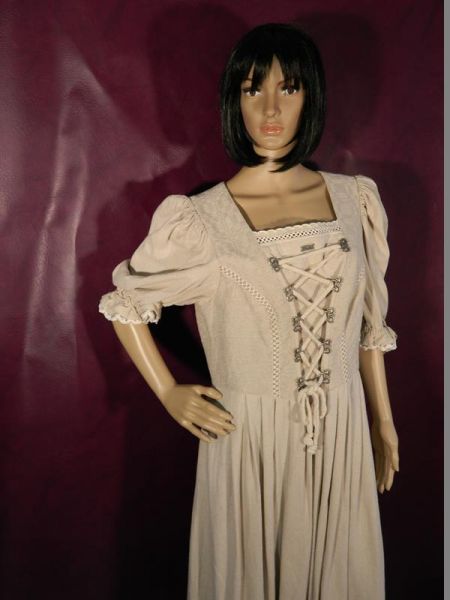 Kleid Dirndl Beige Landhausstil Gr. 46