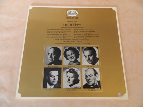 2 LPs Verdi, Rigoletto