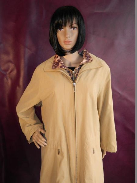 C&A Jacke Braun mit Leopardenmuster, ca. Gr. 40/42