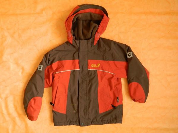 Jack Wolfskin Jacke Khaki Orange Gr. 128