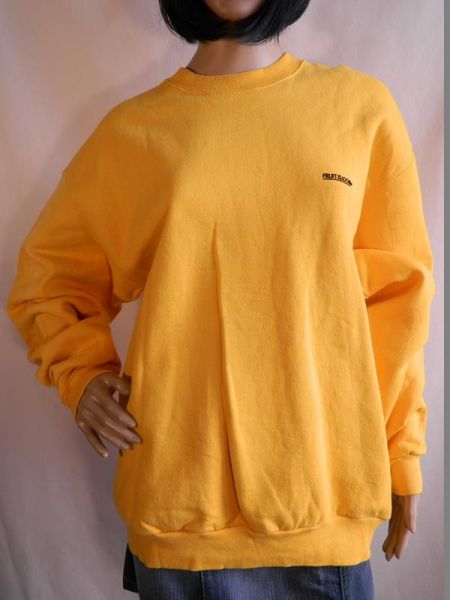 Fruit Of The Loom Pullover Gelb, Gr. XL