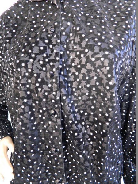 Bremer Jacke Schwarz mit weissen Punkten Gr. 46