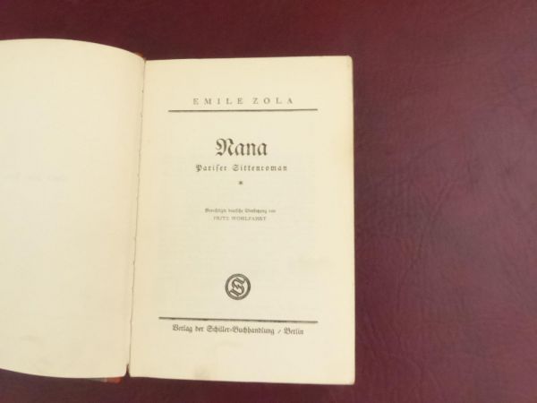 Emile Zola, Nana - Pariser Sittenroman