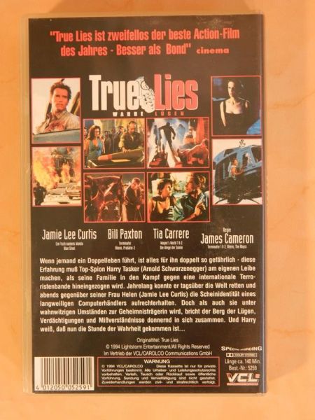 VHS "True Lies - Wahre Lügen"